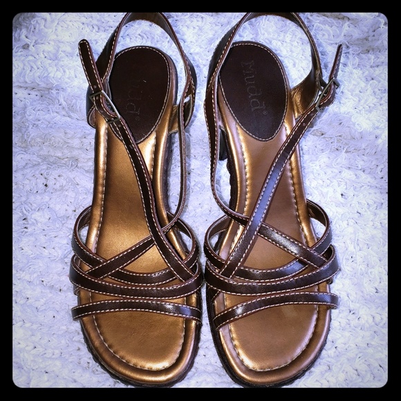 Mudd Shoes - MUDD- Brown strappy heels